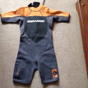 Sea-Doo BRP 4 Way Ultra Flex Men’s Short Wetsuit Size M Water Sports Jet Skiing
